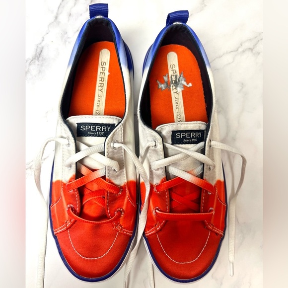 Sperry x Popsicle Crest Vibe Firecracker Blue Sneakers Women Size 8.5 - STS86986 - Picture 4 of 12